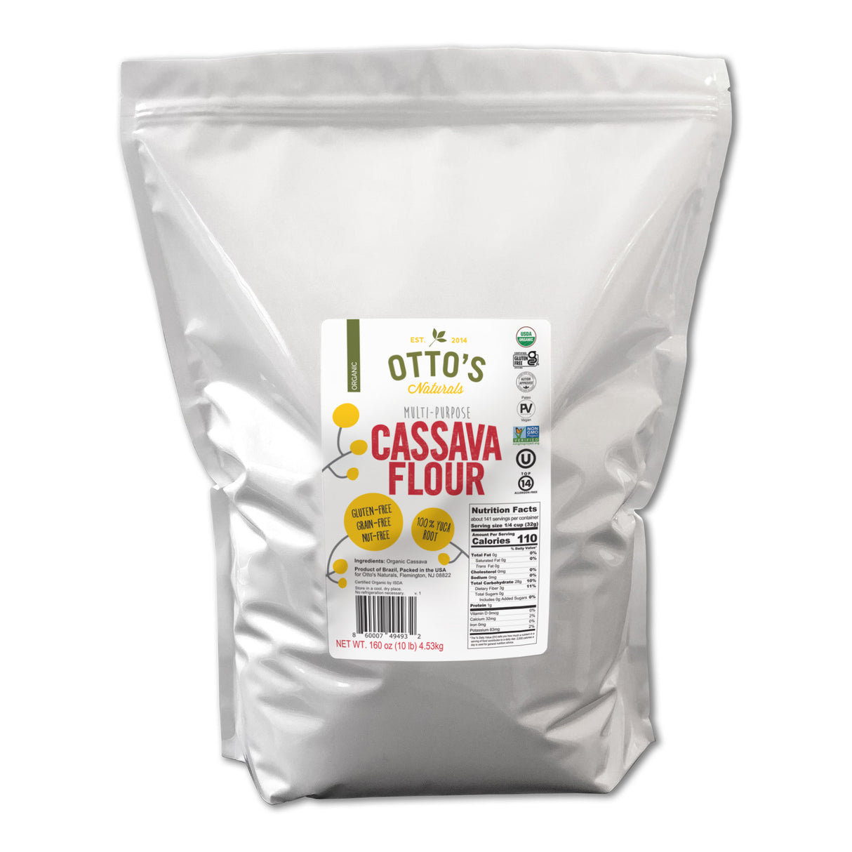 Organic Cassava Flour - 10 lb