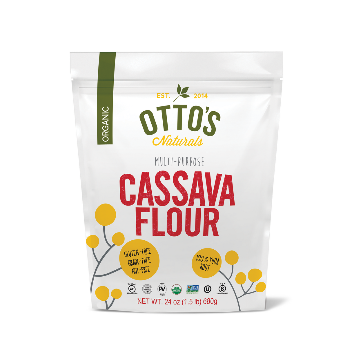 Organic Cassava Flour - 1.5 lb